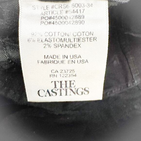 The Castings Mid Rise Skinny Overdye Black Denim Jeans Size 30 - Picture 5 of 9